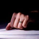 Lab Grown Diamond Solitaire Engagement Ring with Side Stones