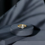 Lab Grown Diamond Solitaire Engagement Ring with Side Stones