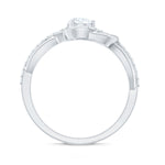 Certified 6MM Lab Grown Diamond Love Knot Engagement Ring