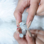 Certified 8 MM Round Lab Grown Diamond 4 Prong Engagement Ring