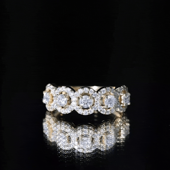 Certified Lab Created Diamond Wedding Band Ring