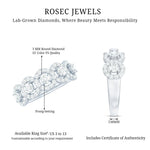 Certified Lab Created Diamond Wedding Band Ring