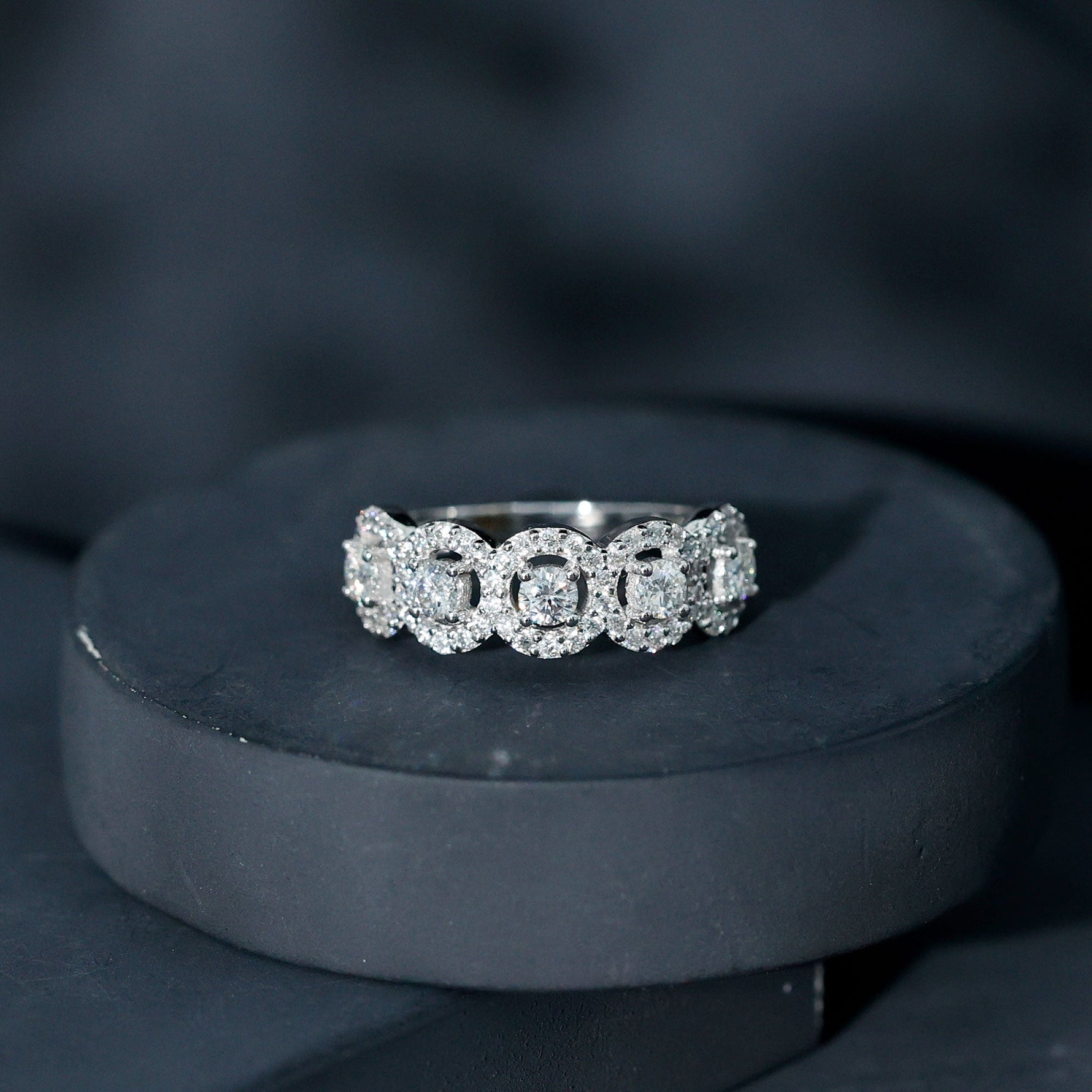 Certified Lab Created Diamond Wedding Band Ring