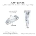 Certified Lab Created Diamond Antique Engagement Ring for Women