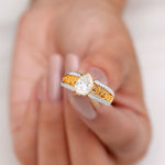 Certified Lab Created Diamond Antique Engagement Ring for Women