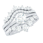 Lab Grown Diamond Vintage Bridal Ring Set with 3 Piece