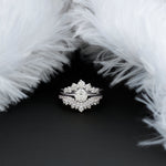 Lab Grown Diamond Vintage Bridal Ring Set with 3 Piece