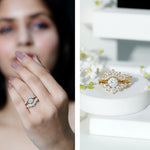 Lab Grown Diamond Vintage Bridal Ring Set with 3 Piece