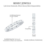 Lab Created Diamond Full Eternity Band Ring for Women