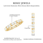 Lab Created Diamond Full Eternity Band Ring for Women