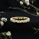 Lab Created Diamond Full Eternity Band Ring for Women