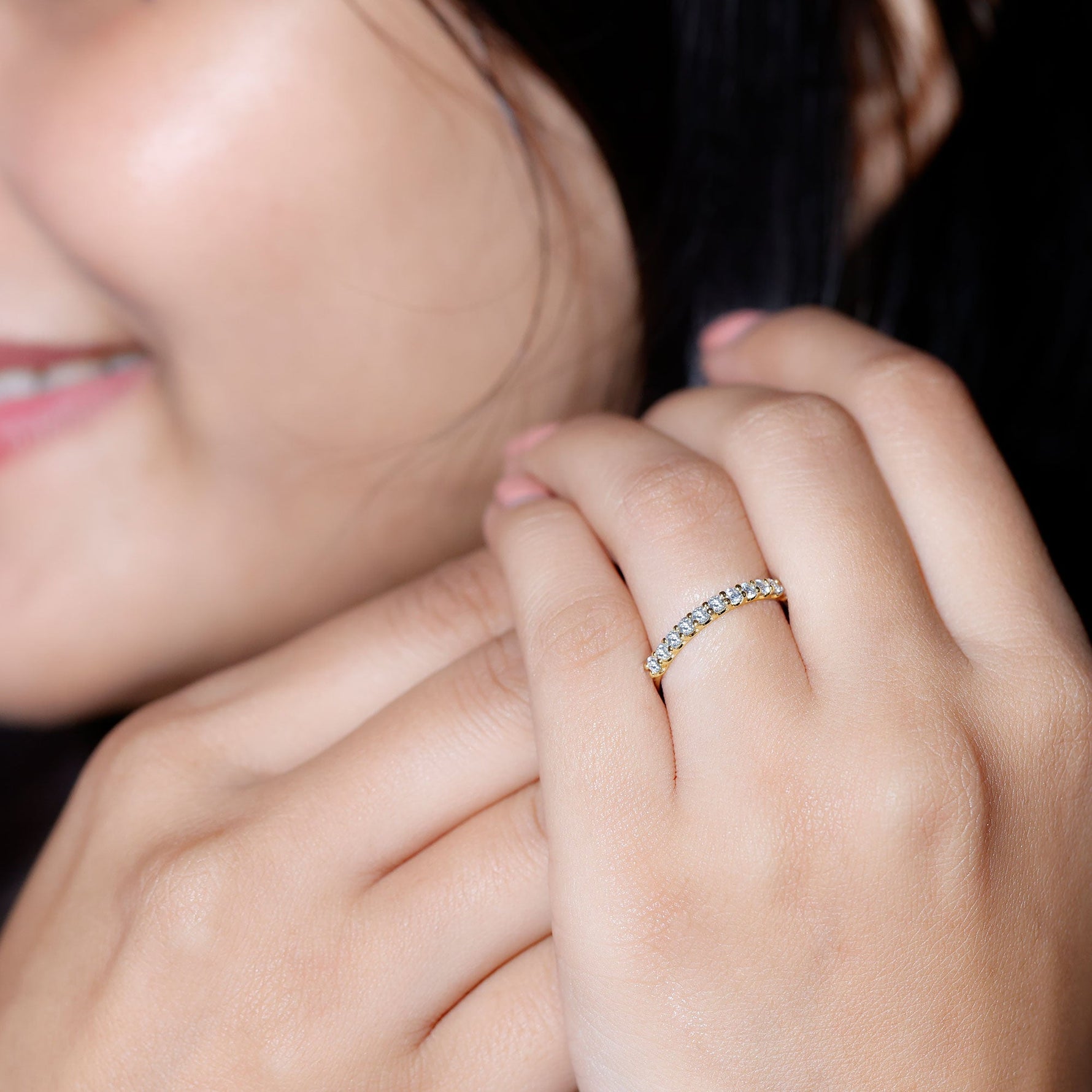 Lab Grown Diamond Eternity Stackable Ring