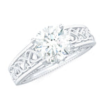 Certified 7 MM Lab Grown Diamond Celtic Design Engagement Ring