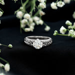 Certified 7 MM Lab Grown Diamond Celtic Design Engagement Ring