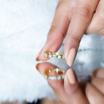 Bezel Set Lab Grown Diamond Semi Eternity Ring for Women