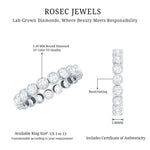 Bezel Set Lab Grown Diamond Eternity Band Ring