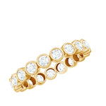 Bezel Set Lab Grown Diamond Eternity Band Ring