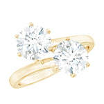 Certified Lab Created Diamond Moi Et Toi Engagement Ring for Women