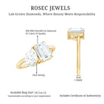 Lab Created Diamond Moi Et Toi Engagement Ring for Women