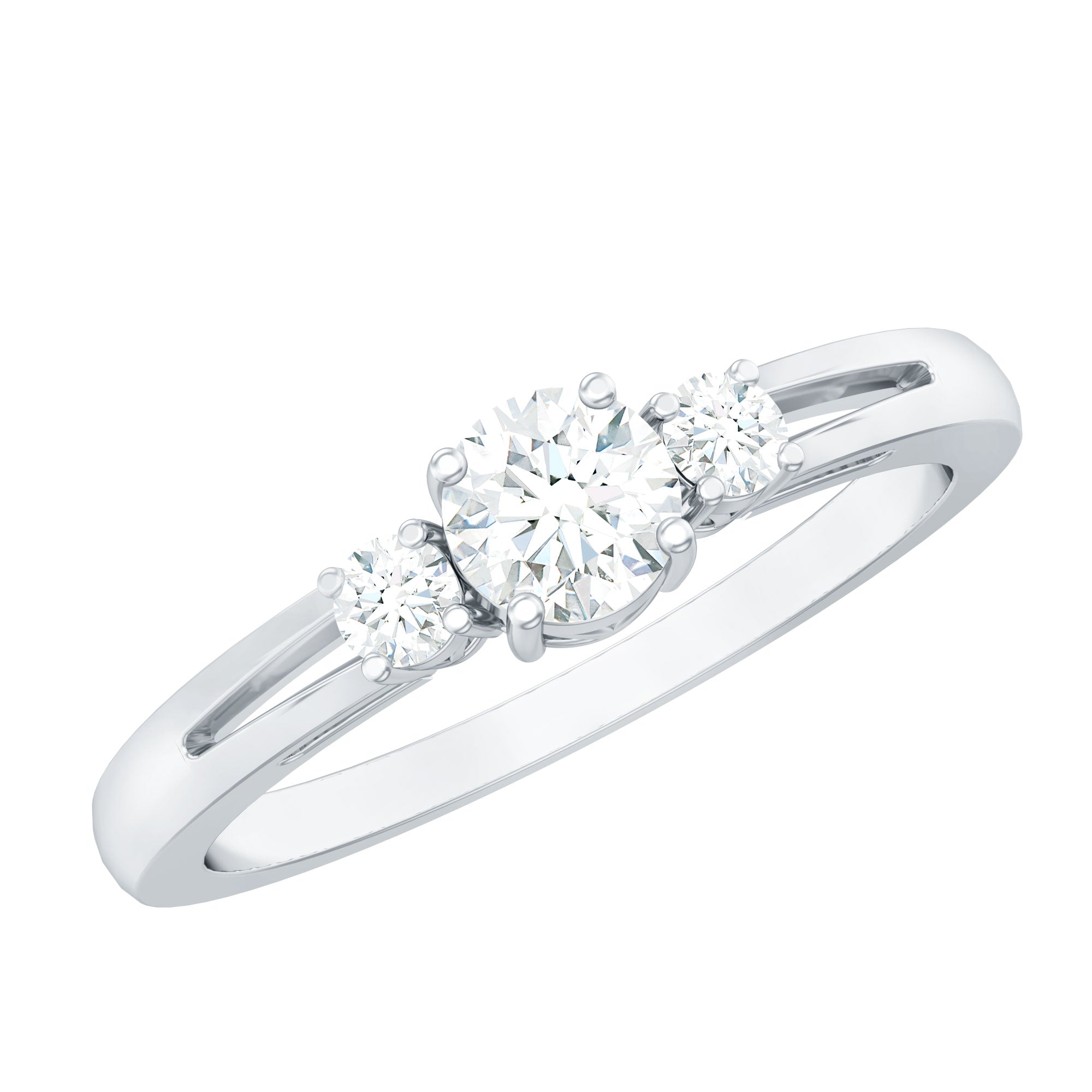 Certified Lab Created Diamond Promise Commitment Ring for Her
