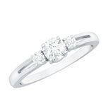 Certified Lab Created Diamond Promise Commitment Ring for Her
