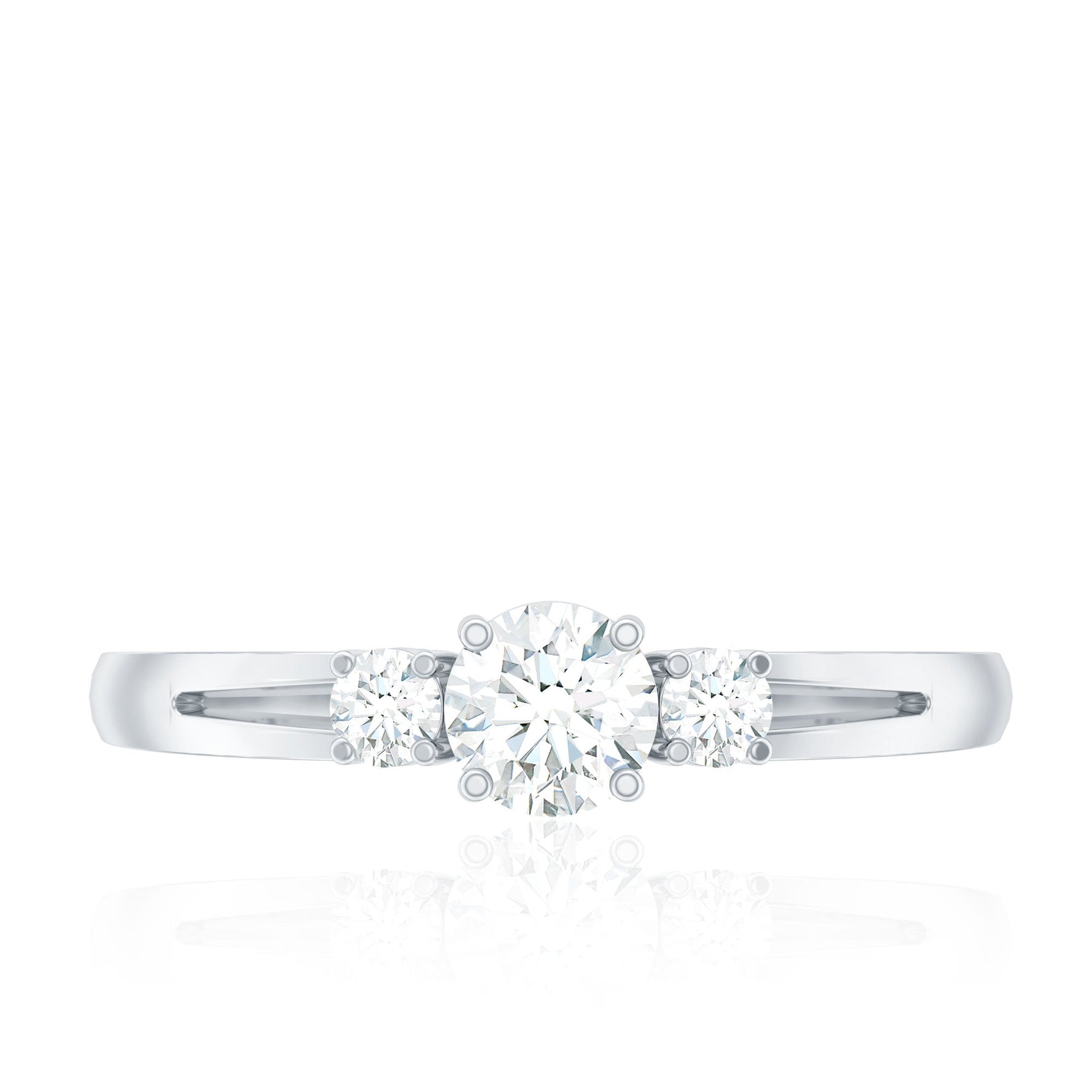 Certified Lab Created Diamond Promise Commitment Ring for Her