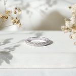 Certified Lab Grown Diamond 3 Row Eternity Ring