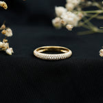 Certified Lab Grown Diamond 3 Row Eternity Ring