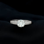 Lab Grown Diamond Engagement Ring With Double Prongs