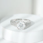 Lab Grown Diamond Engagement Ring With Double Prongs