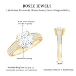 Lab Grown Diamond Engagement Ring With Double Prongs