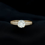 Lab Grown Diamond Engagement Ring With Double Prongs