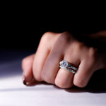 Certified Lab Created Diamond Marriage Ring Set