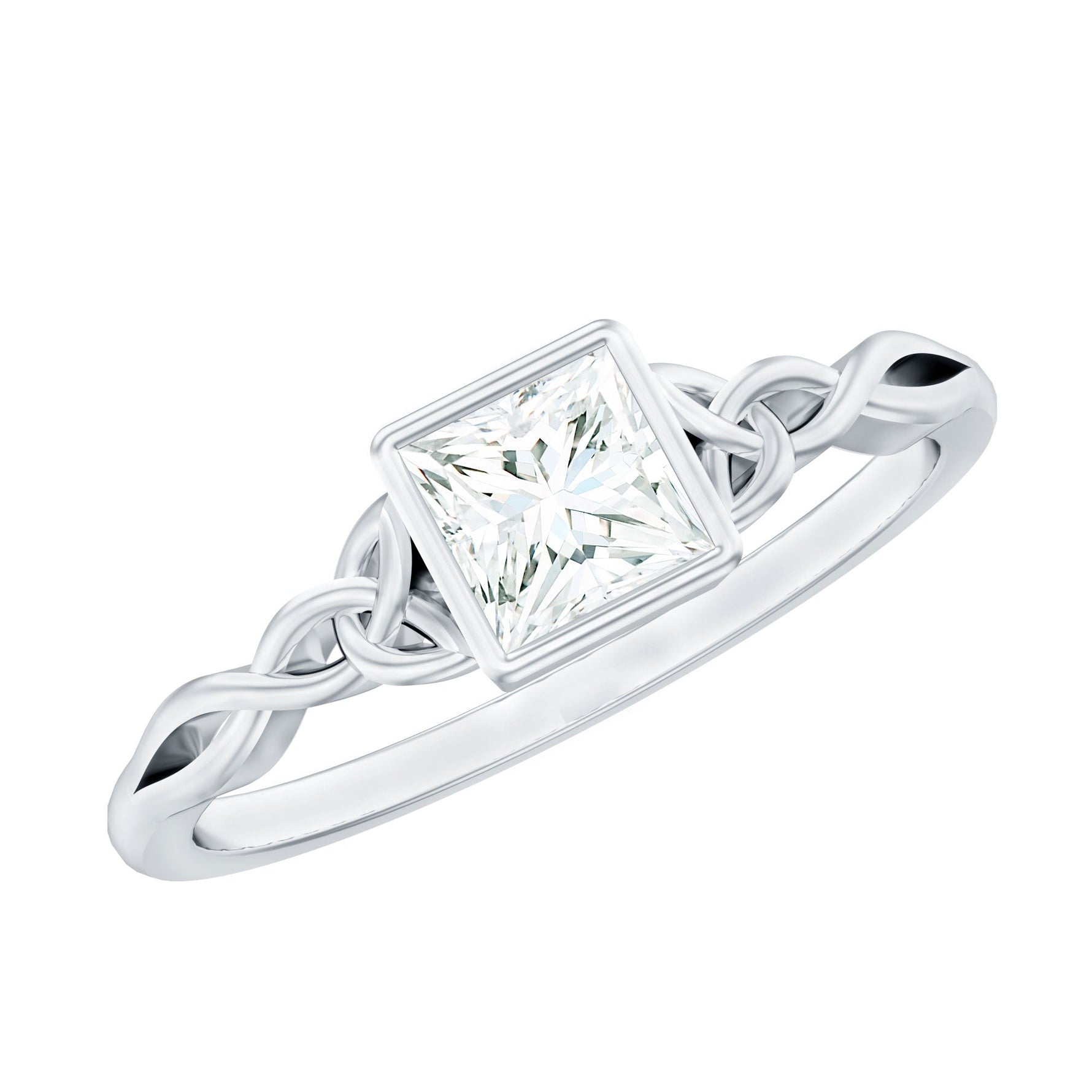 Celtic Knot Inspired Lab Grown Diamond Promise Ring