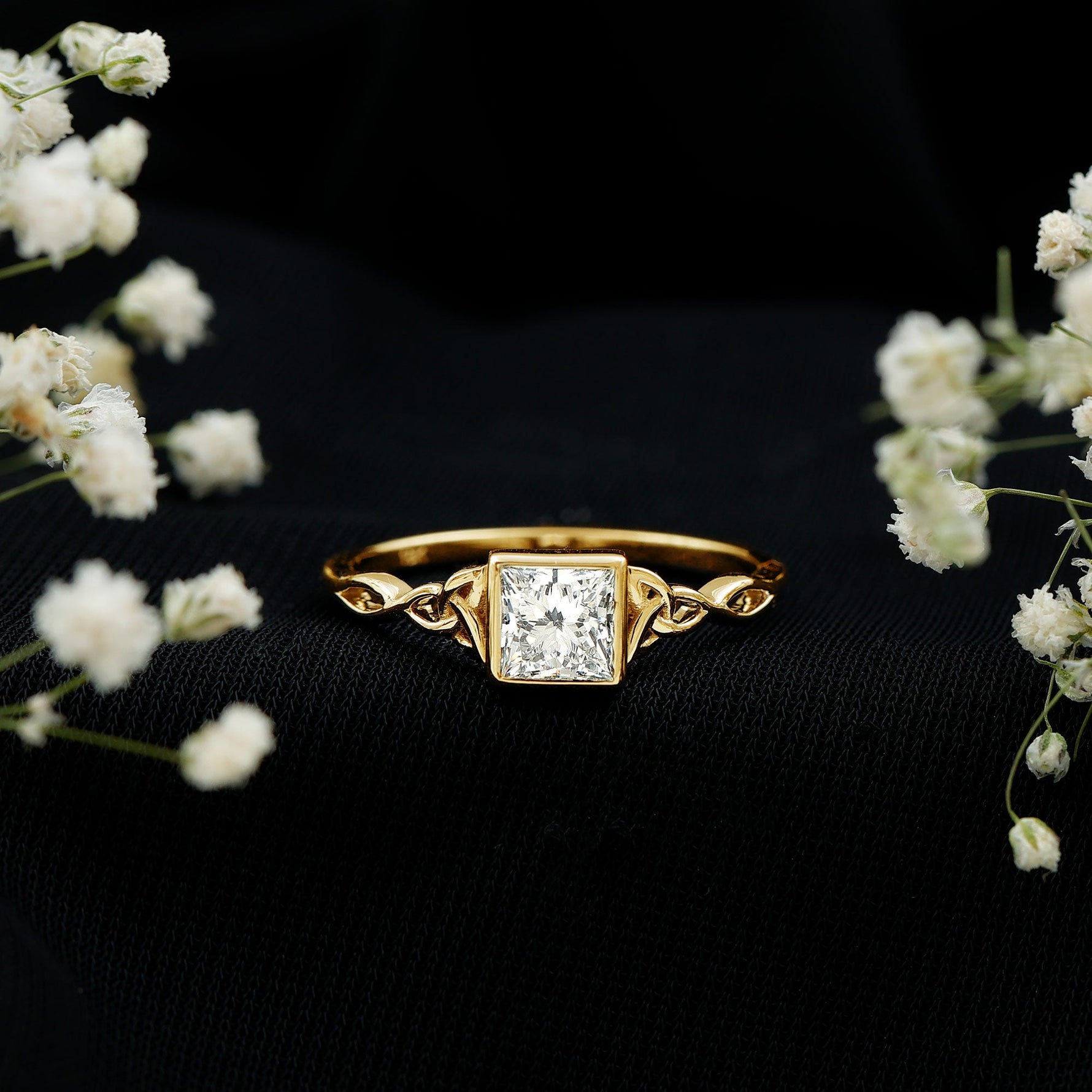 Celtic Knot Inspired Lab Grown Diamond Promise Ring