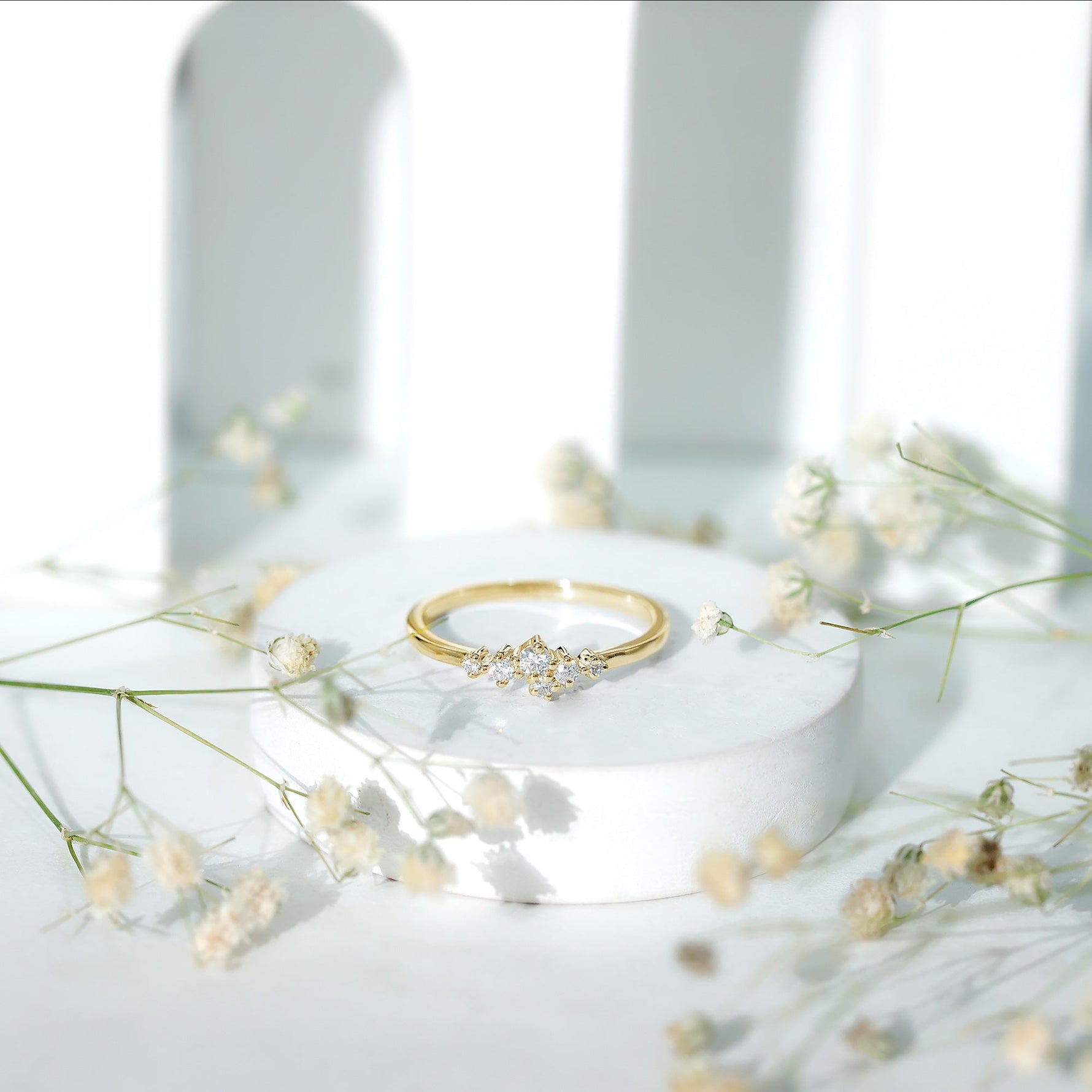 Certified Lab Created Diamond Wedding Anniversary Ring