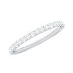 Round Cut Lab Grown Diamond Stackable Eternity Ring
