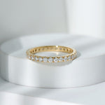 Round Cut Lab Grown Diamond Stackable Eternity Ring
