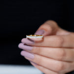 Round Cut Lab Grown Diamond Stackable Eternity Ring