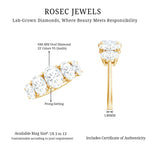 Lab Grown Diamond 5 Stone Statement Ring