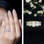 Lab Grown Diamond 5 Stone Statement Ring