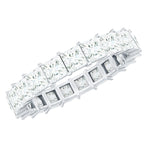 Certified Lab Grown Diamond Princess Cut Wedding Ring