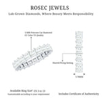 Certified Lab Grown Diamond Princess Cut Wedding Ring