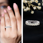 Certified Lab Grown Diamond Princess Cut Wedding Ring