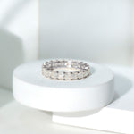 Certified Lab Grown Diamond Princess Cut Wedding Ring