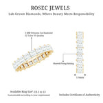 Certified Lab Grown Diamond Princess Cut Wedding Ring