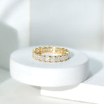 Certified Lab Grown Diamond Princess Cut Wedding Ring