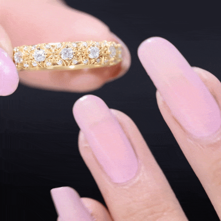 Moissanite Vintage Antique Wedding Ring