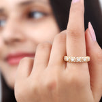 Moissanite Vintage Antique Wedding Ring