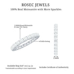 Brilliant Cut Moissanite Eternity Wedding Ring for Women